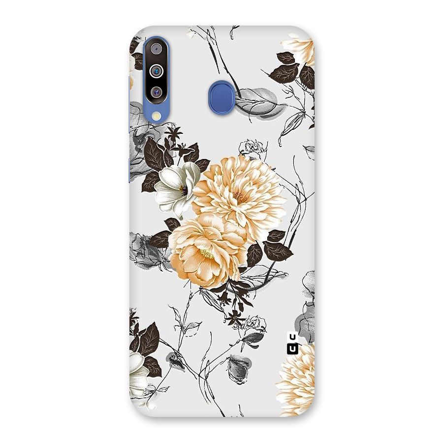 Yellow Floral Back Case for Galaxy M30