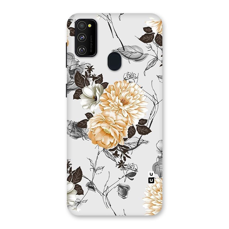 Yellow Floral Back Case for Galaxy M30s