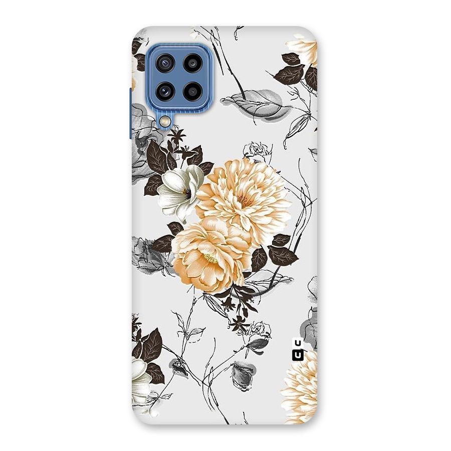 Yellow Floral Back Case for Galaxy M32