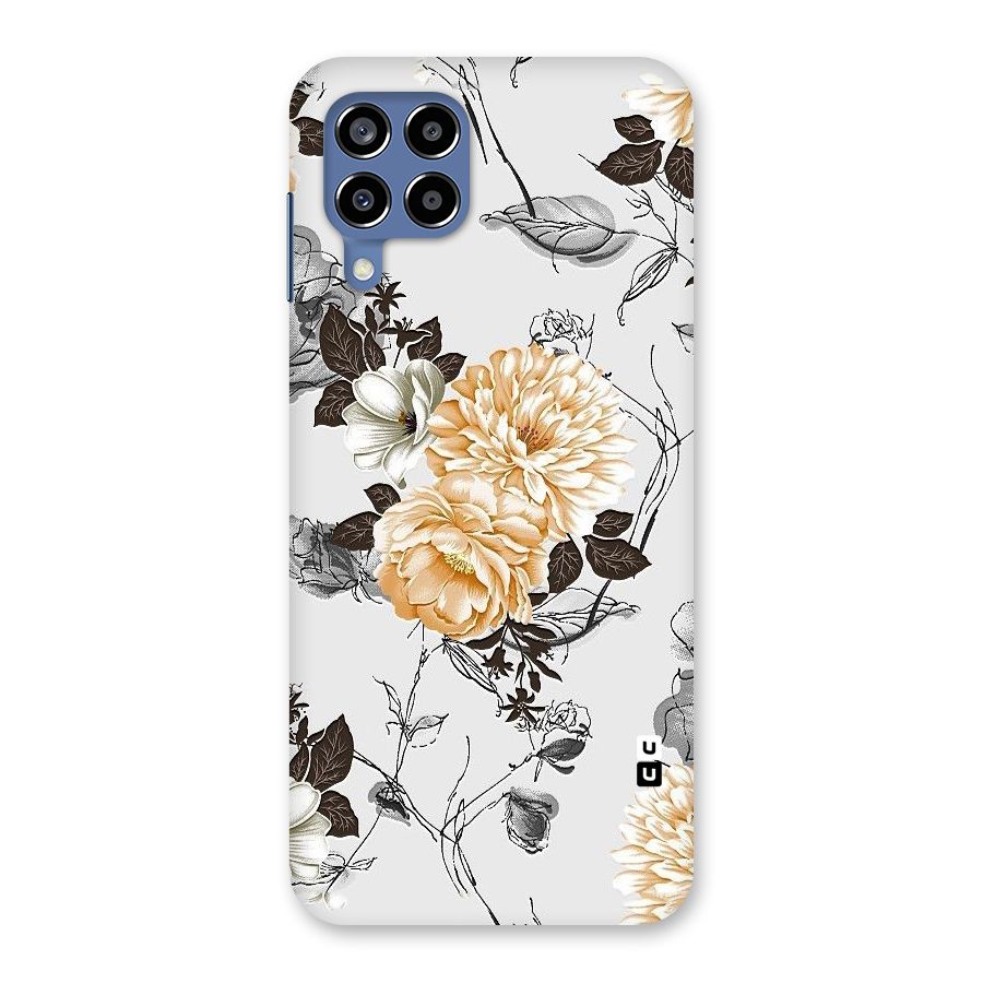 Yellow Floral Back Case for Galaxy M53 5G