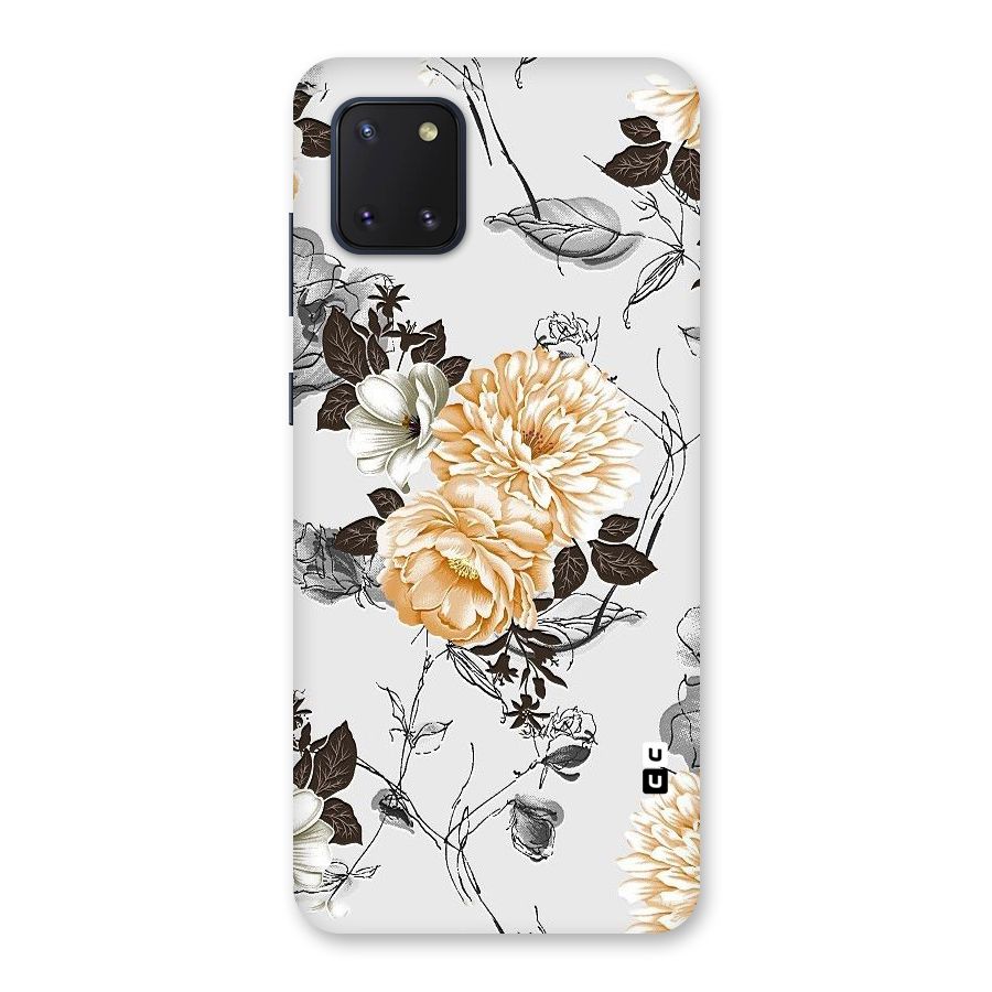 Yellow Floral Back Case for Galaxy Note 10 Lite