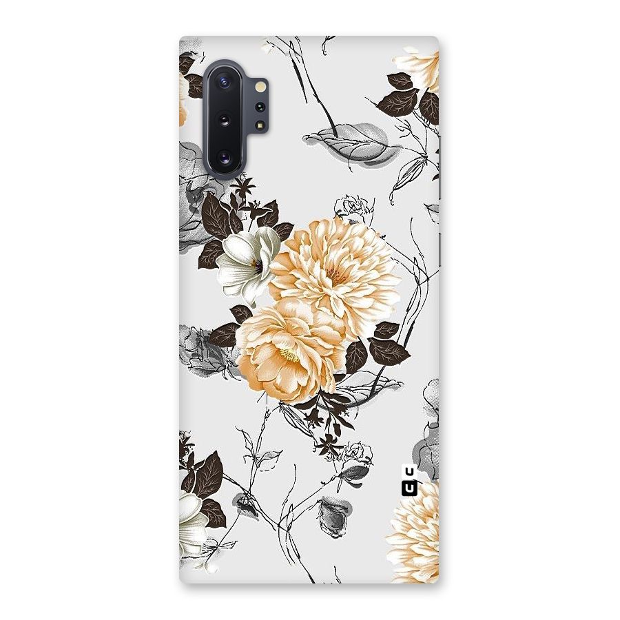 Yellow Floral Back Case for Galaxy Note 10 Plus