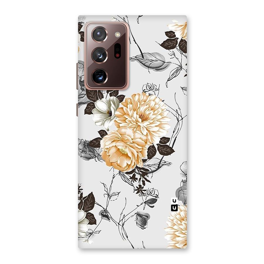 Yellow Floral Back Case for Galaxy Note 20 Ultra