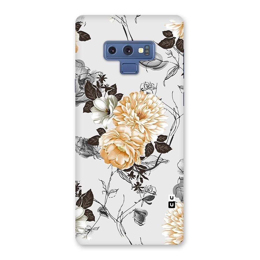 Yellow Floral Back Case for Galaxy Note 9