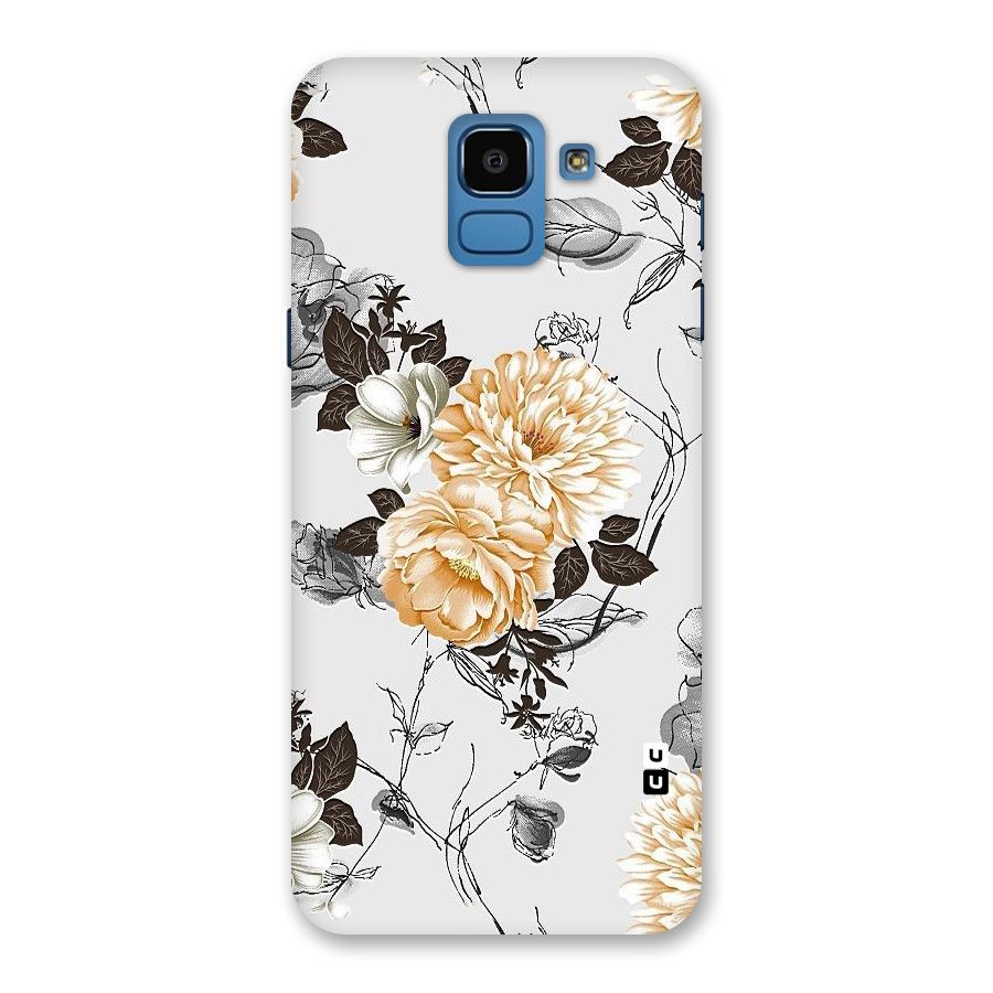 Yellow Floral Back Case for Galaxy On6