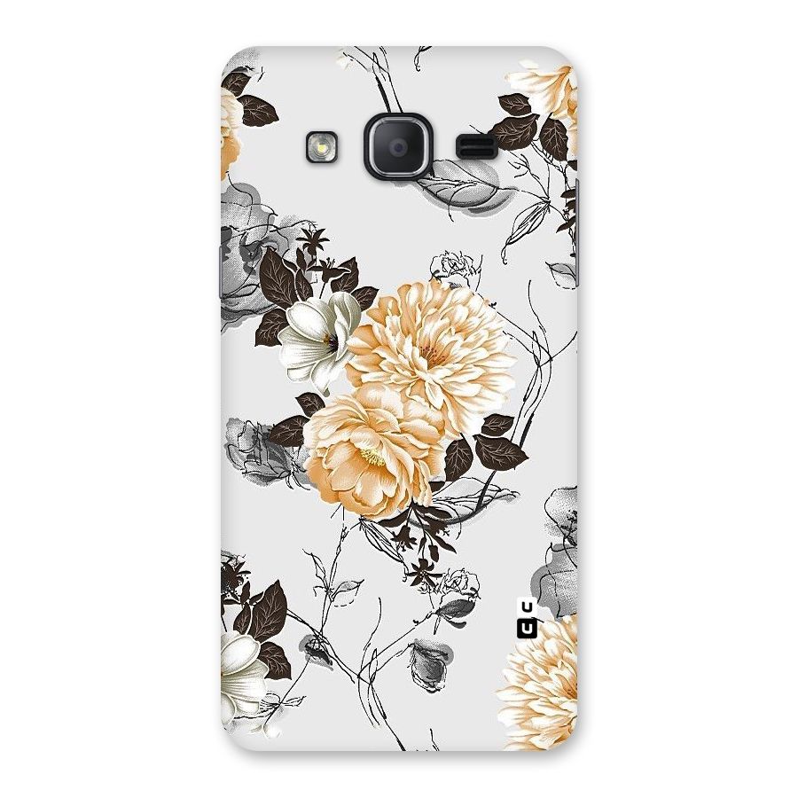 Yellow Floral Back Case for Galaxy On7 2015