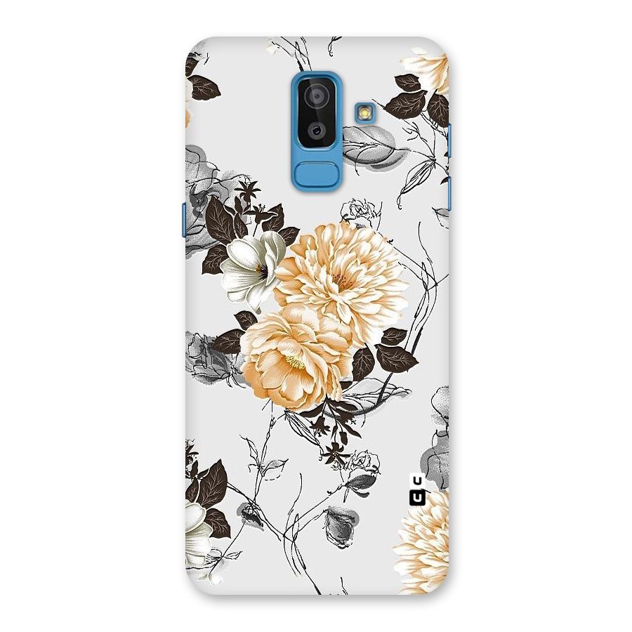 Yellow Floral Back Case for Galaxy On8 (2018)