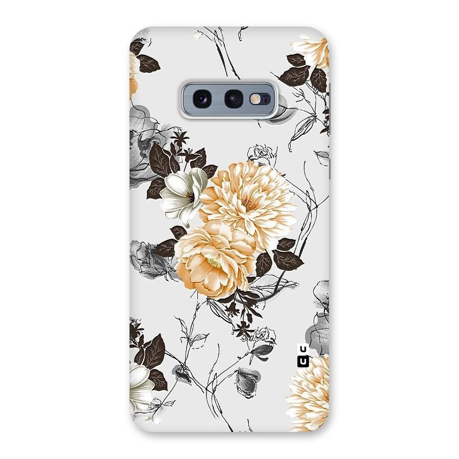 Yellow Floral Back Case for Galaxy S10e