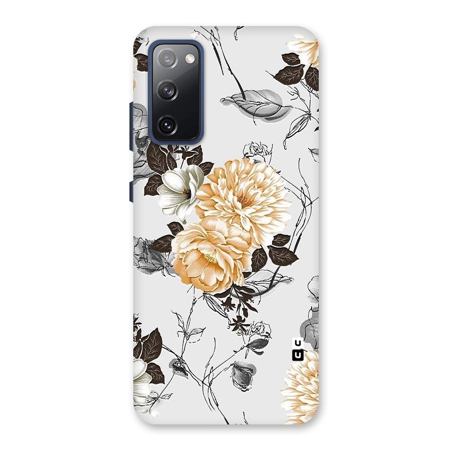 Yellow Floral Back Case for Galaxy S20 FE