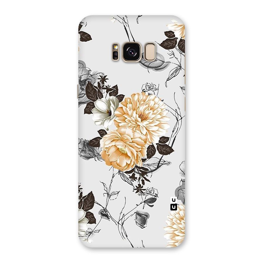 Yellow Floral Back Case for Galaxy S8 Plus