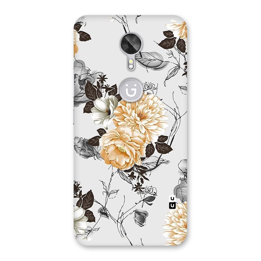 Yellow Floral Back Case for Gionee A1