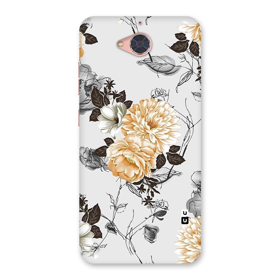Yellow Floral Back Case for Gionee S6 Pro