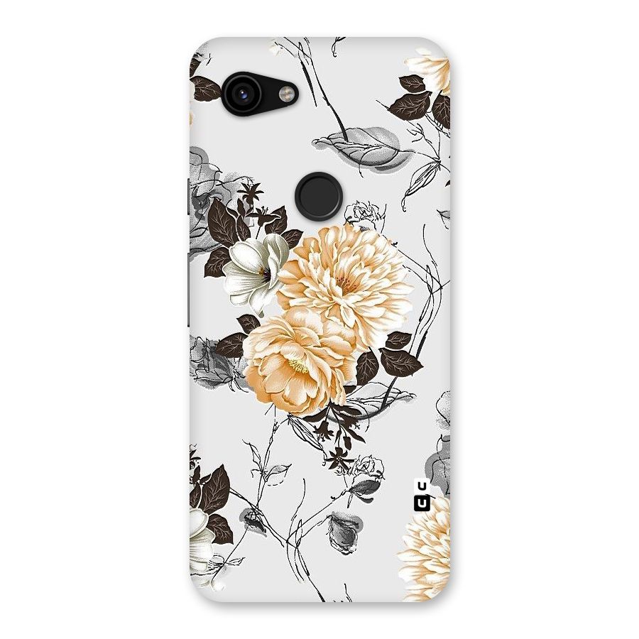 Yellow Floral Back Case for Google Pixel 3a