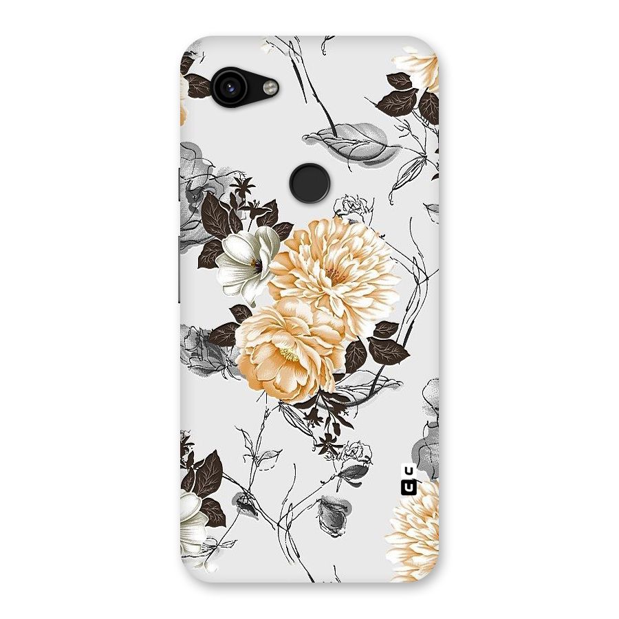 Yellow Floral Back Case for Google Pixel 3a XL