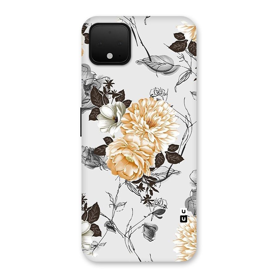 Yellow Floral Back Case for Google Pixel 4 XL