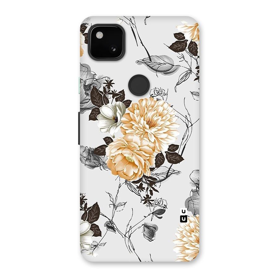 Yellow Floral Back Case for Google Pixel 4a