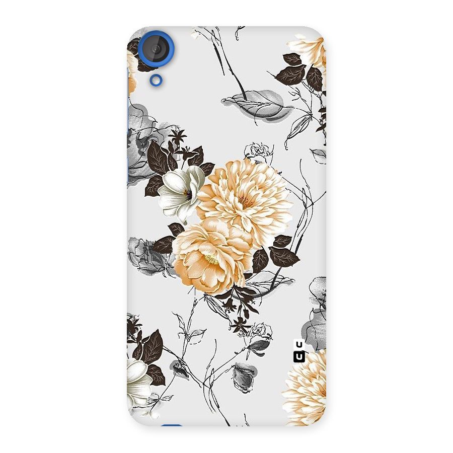 Yellow Floral Back Case for HTC Desire 820