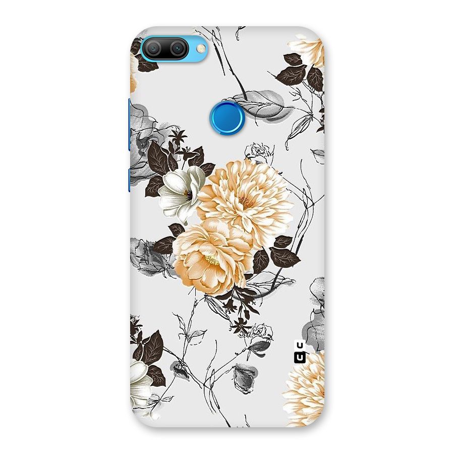 Yellow Floral Back Case for Honor 9N