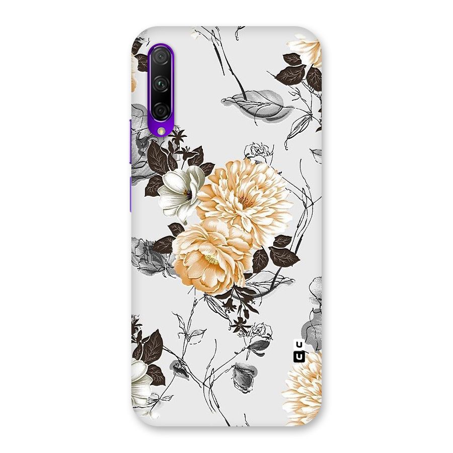 Yellow Floral Back Case for Honor 9X Pro