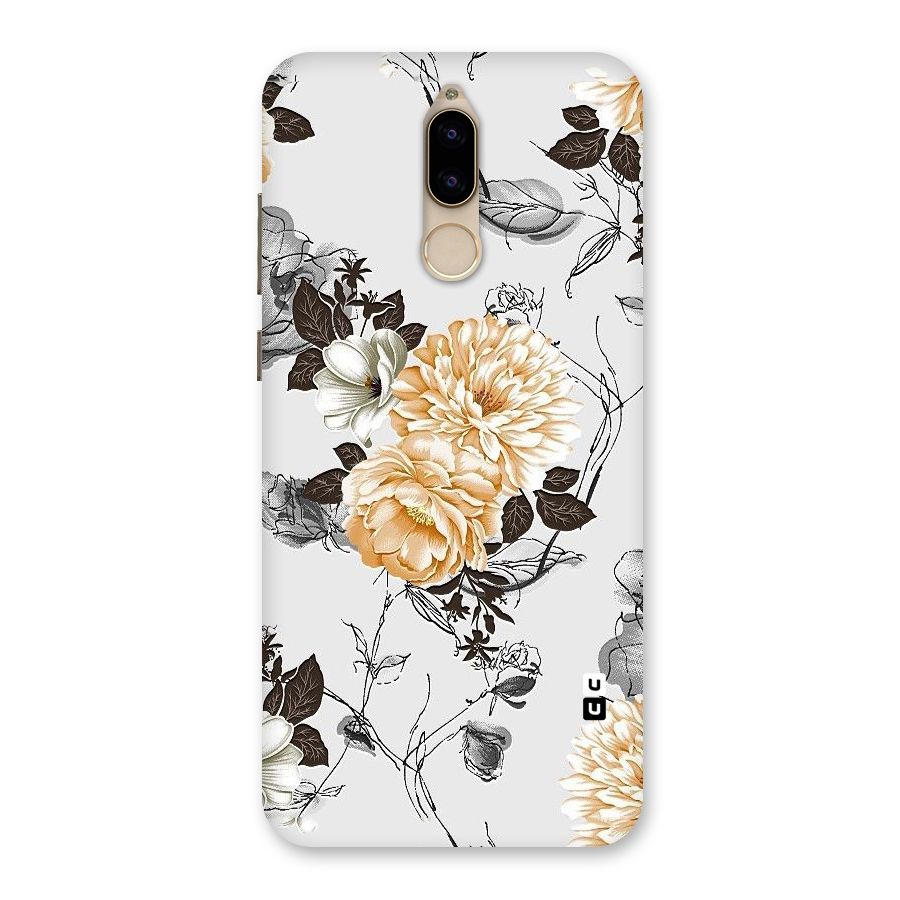 Yellow Floral Back Case for Honor 9i