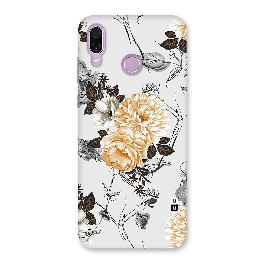 Yellow Floral Back Case for Honor Play