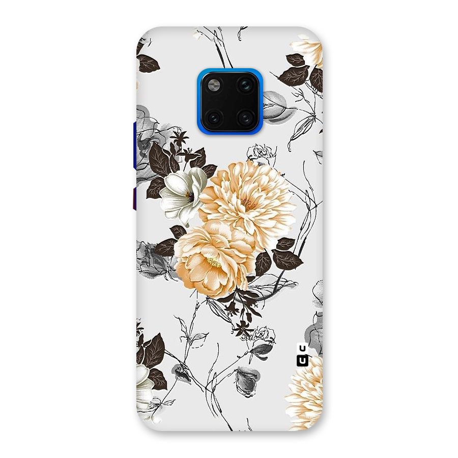 Yellow Floral Back Case for Huawei Mate 20 Pro
