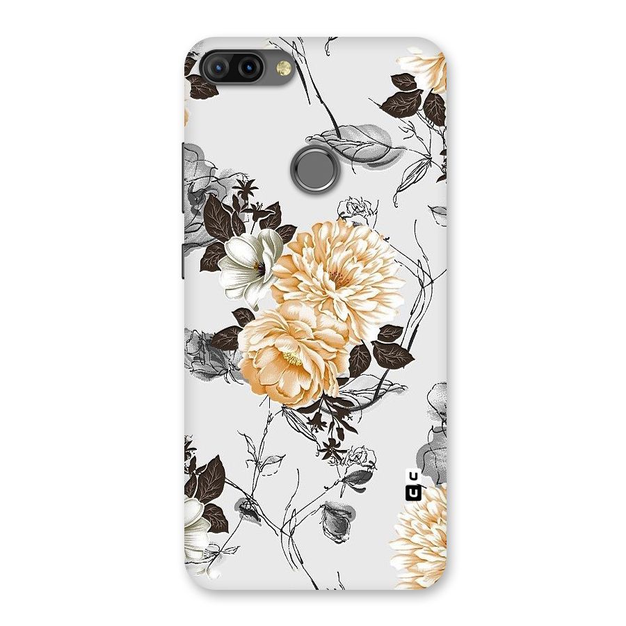 Yellow Floral Back Case for Infinix Hot 6 Pro
