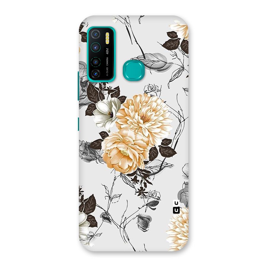 Yellow Floral Back Case for Infinix Hot 9 Pro