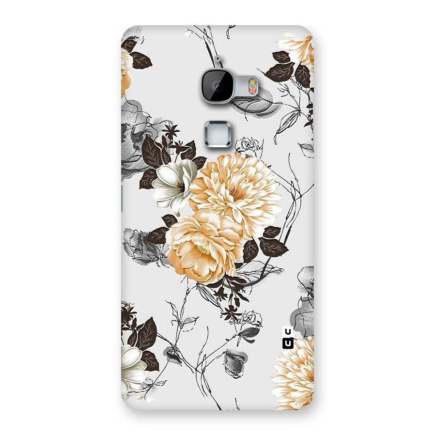 Yellow Floral Back Case for LeTv Le Max