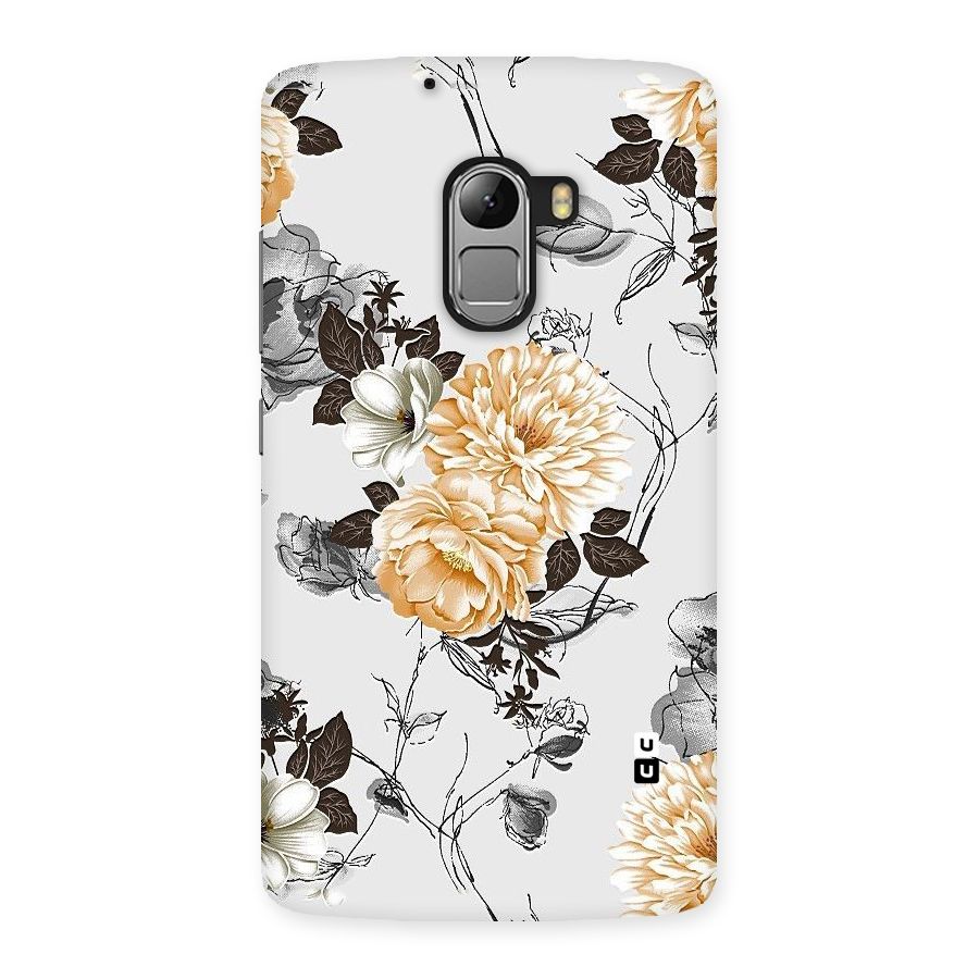 Yellow Floral Back Case for Lenovo K4 Note
