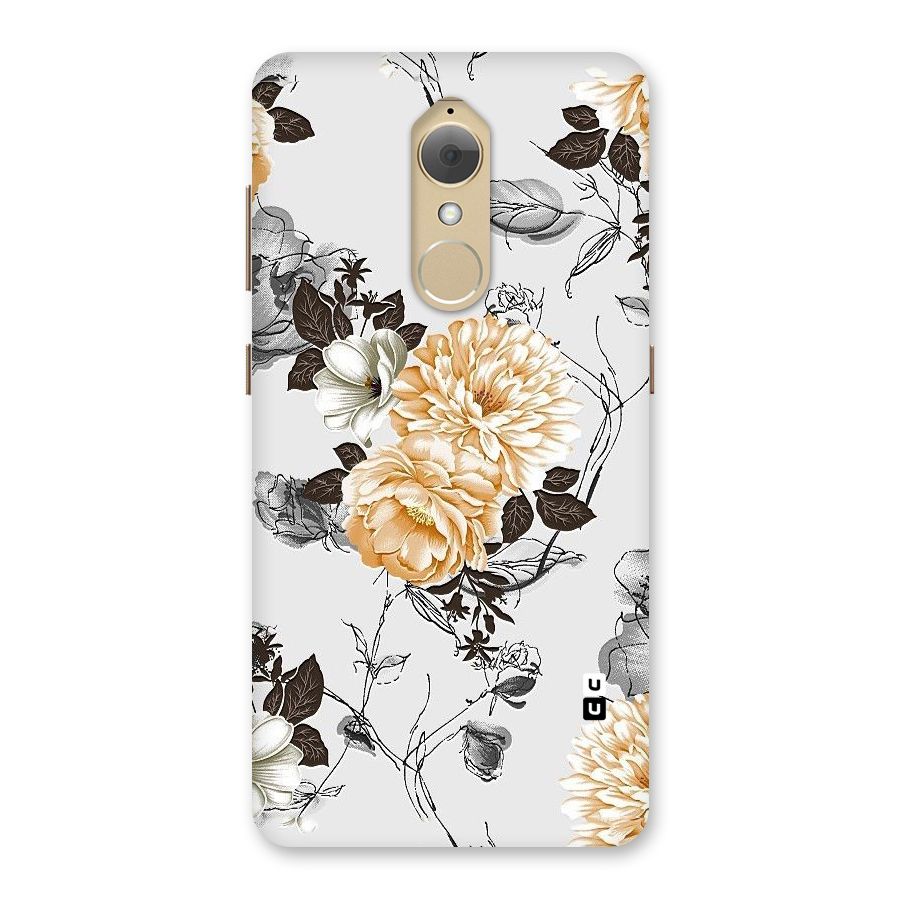 Yellow Floral Back Case for Lenovo K8