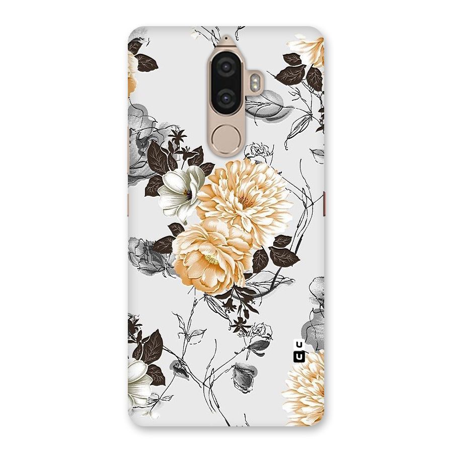 Yellow Floral Back Case for Lenovo K8 Note