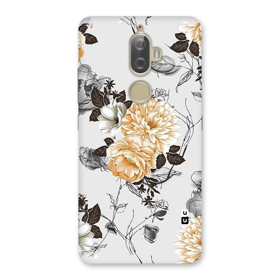Yellow Floral Back Case for Lenovo K8 Plus