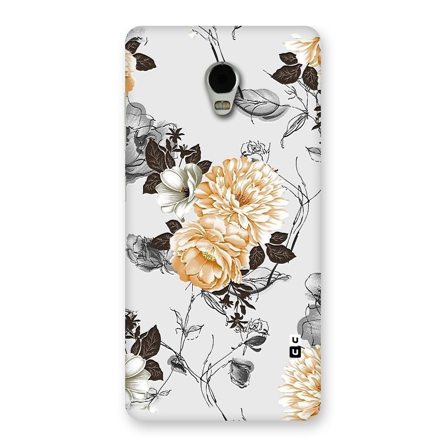 Yellow Floral Back Case for Lenovo Vibe P1