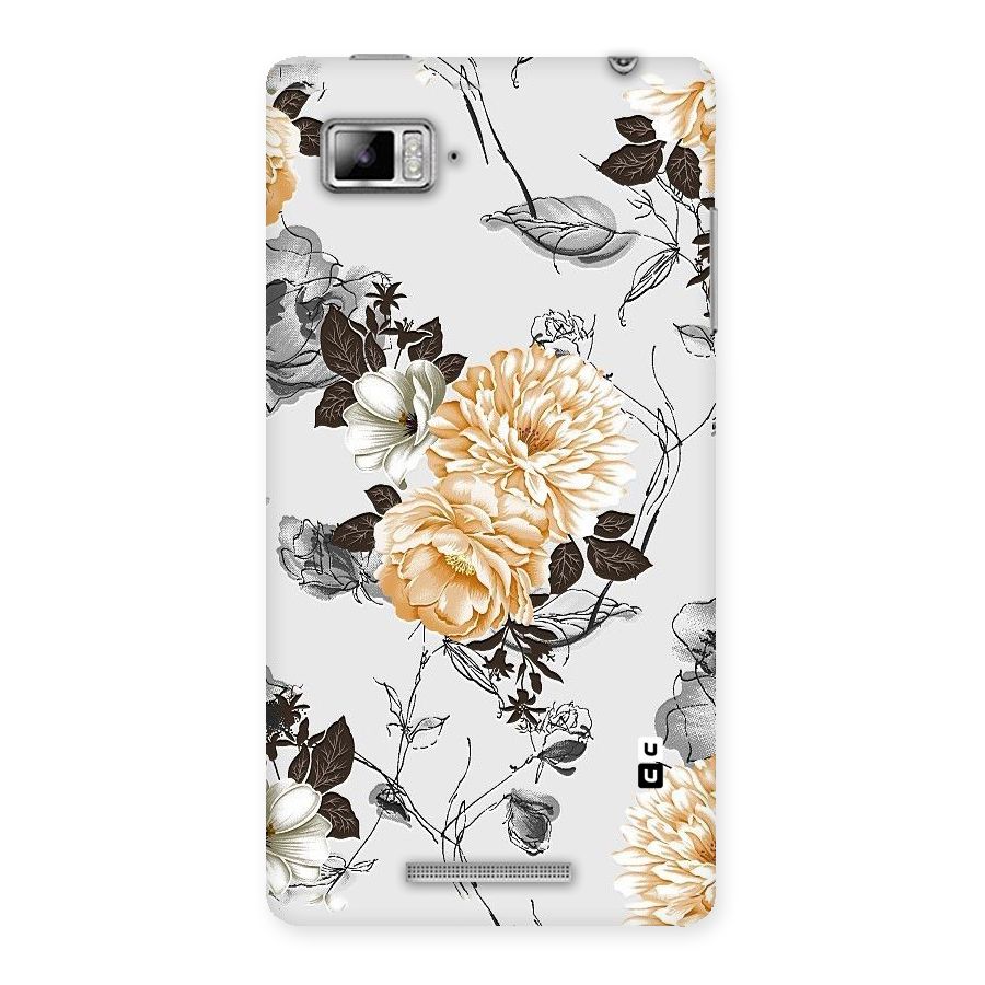 Yellow Floral Back Case for Lenovo Vibe Z K910