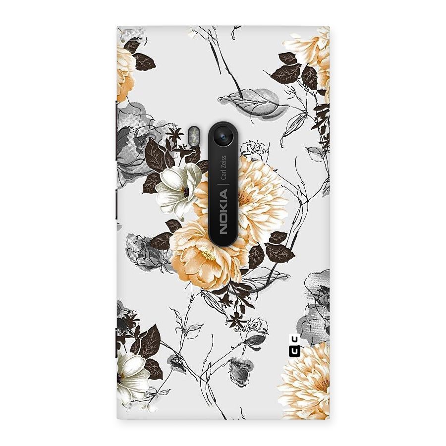 Yellow Floral Back Case for Lumia 920