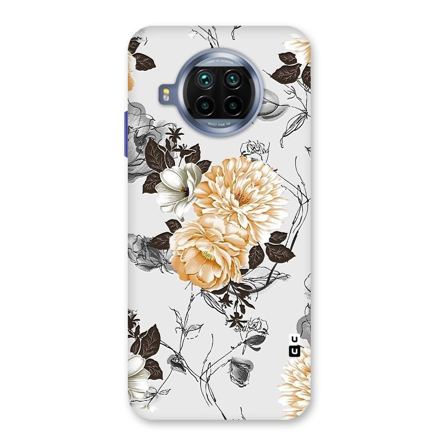 Yellow Floral Back Case for Mi 10i