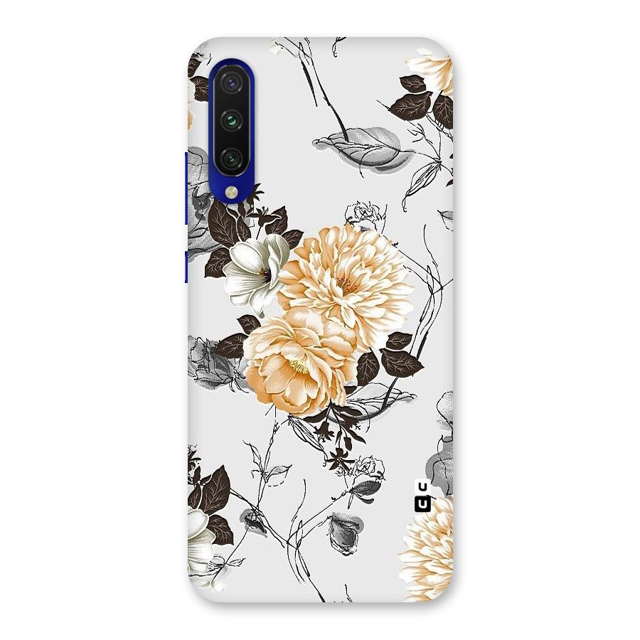 Yellow Floral Back Case for Mi A3