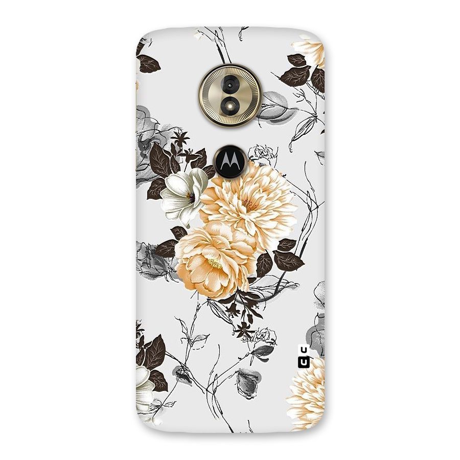 Yellow Floral Back Case for Moto G6 Play