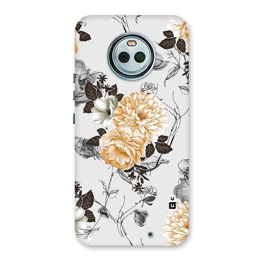Yellow Floral Back Case for Moto X4