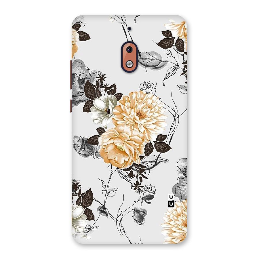 Yellow Floral Back Case for Nokia 2.1