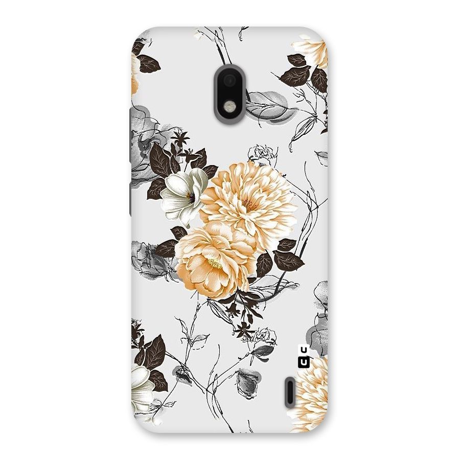 Yellow Floral Back Case for Nokia 2.2