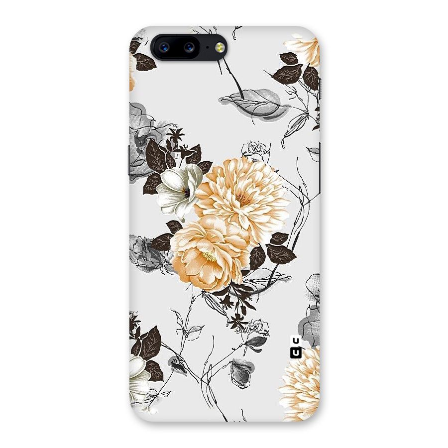 Yellow Floral Back Case for OnePlus 5