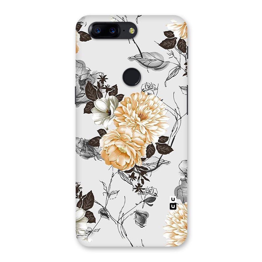 Yellow Floral Back Case for OnePlus 5T