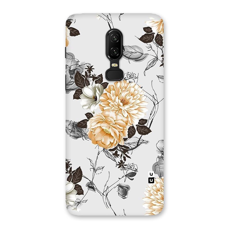 Yellow Floral Back Case for OnePlus 6