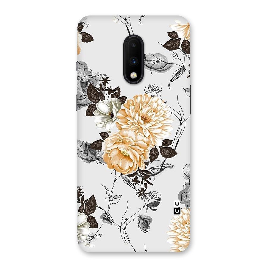 Yellow Floral Back Case for OnePlus 7