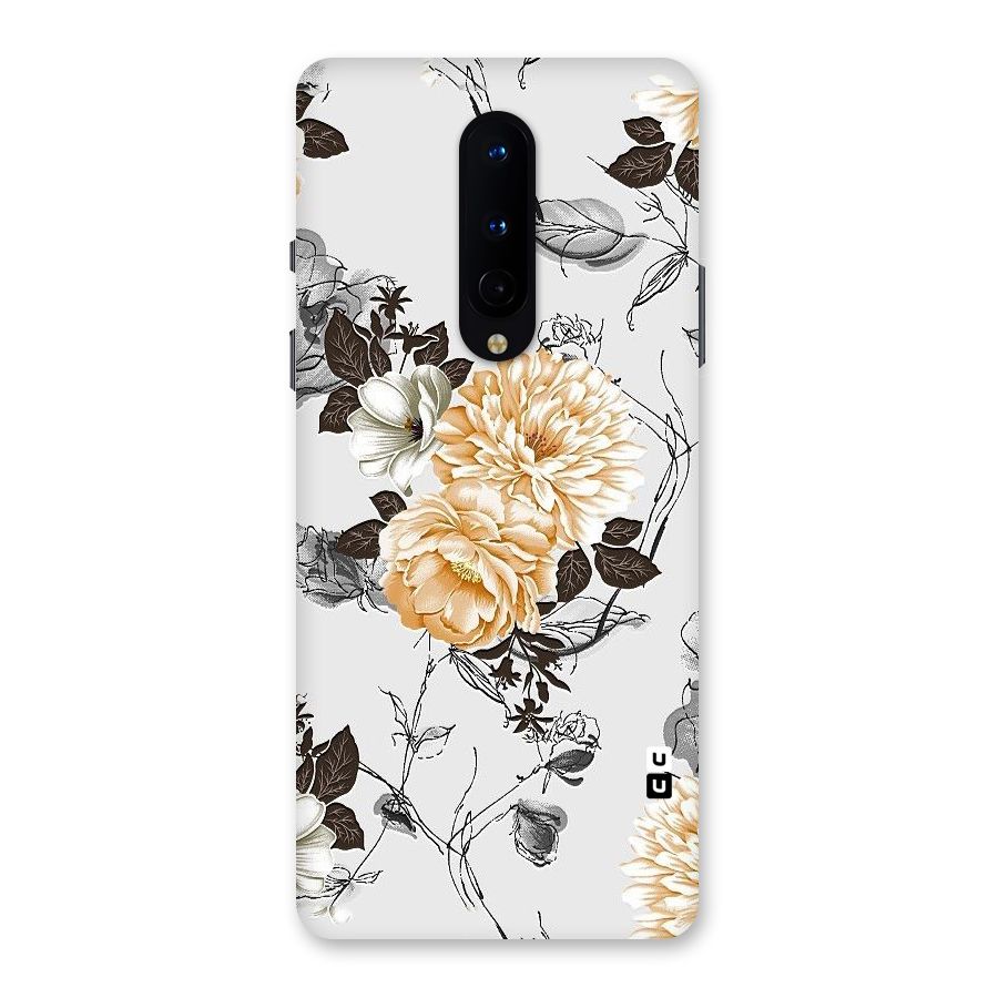 Yellow Floral Back Case for OnePlus 8