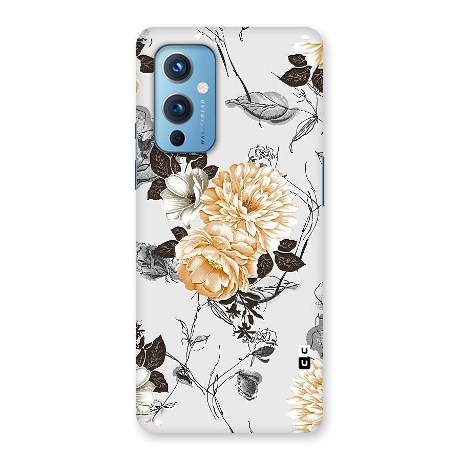 Yellow Floral Back Case for OnePlus 9