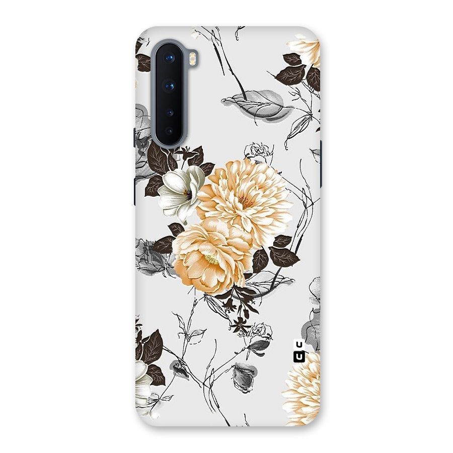 Yellow Floral Back Case for OnePlus Nord