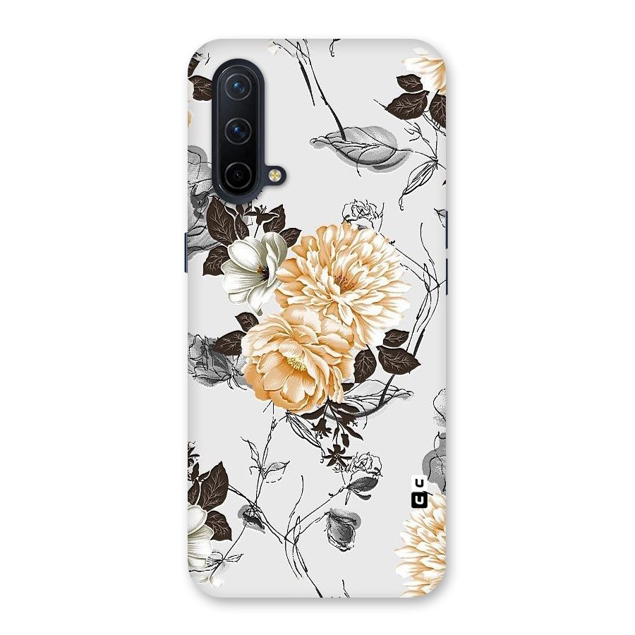 Yellow Floral Back Case for OnePlus Nord CE 5G